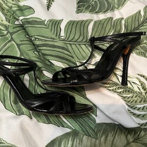 Charles David Strappy Black Heels